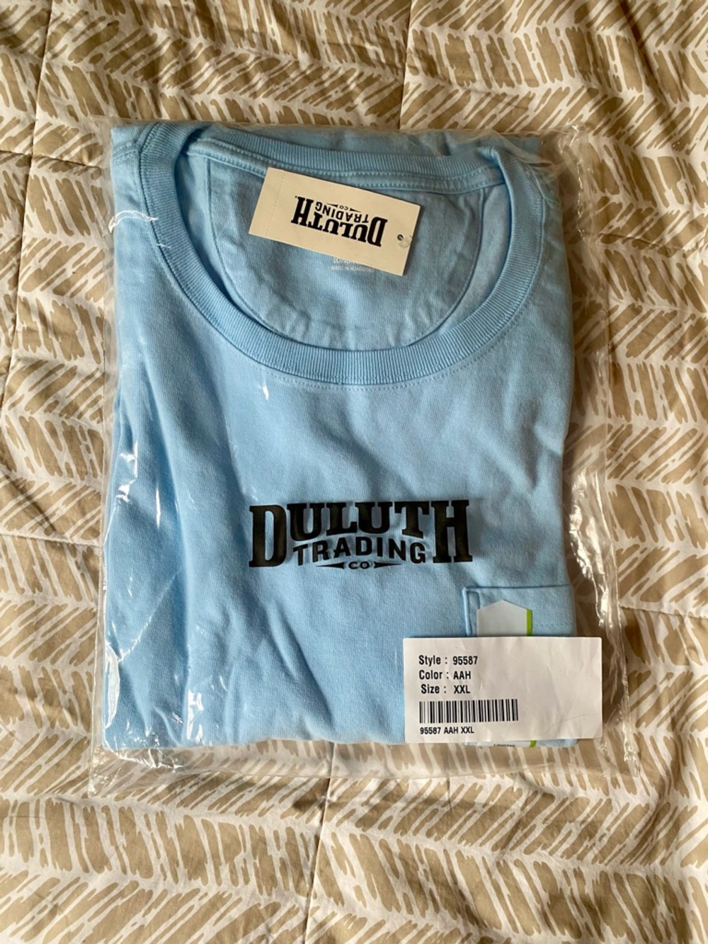 Duluth Light Blue Short Sleeve Pocket Tee